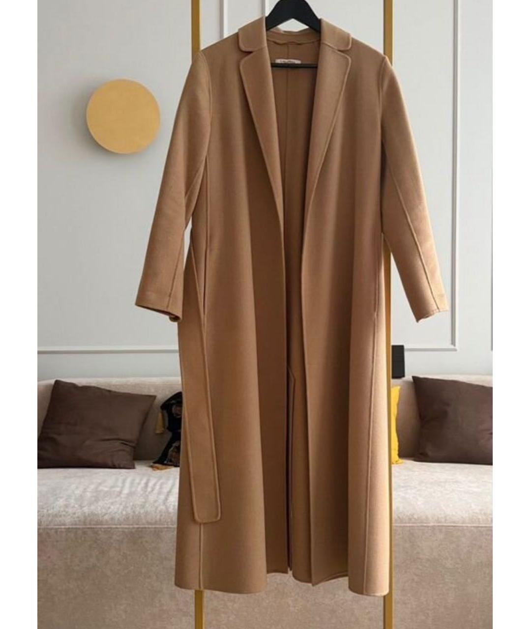 MAX MARA Коричневое шерстяное пальто, фото 5