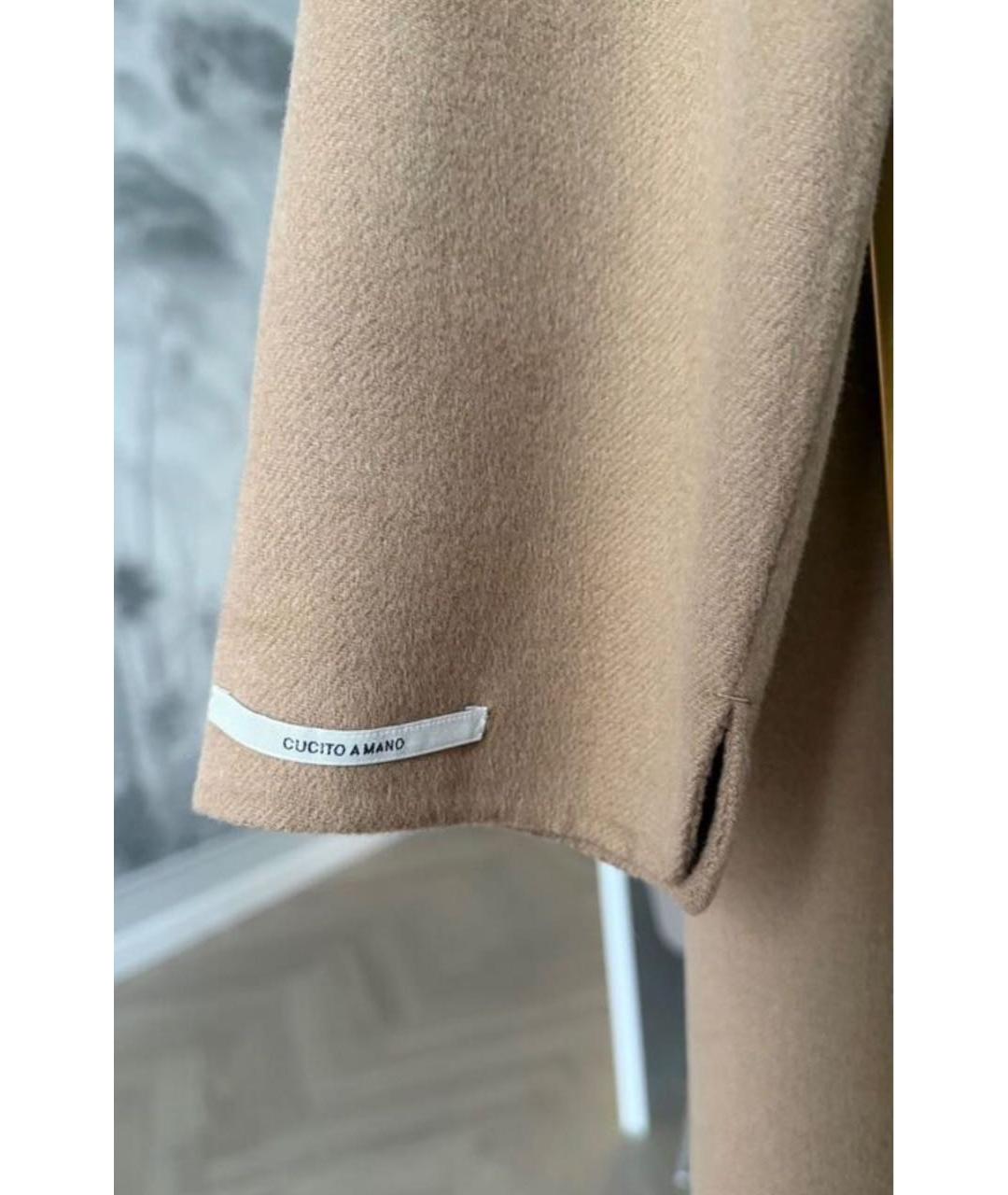 MAX MARA Коричневое шерстяное пальто, фото 3