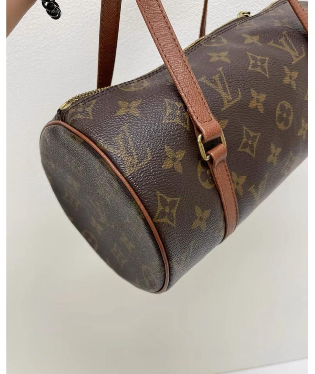LOUIS VUITTON Коричневая сумка с короткими ручками, фото 2