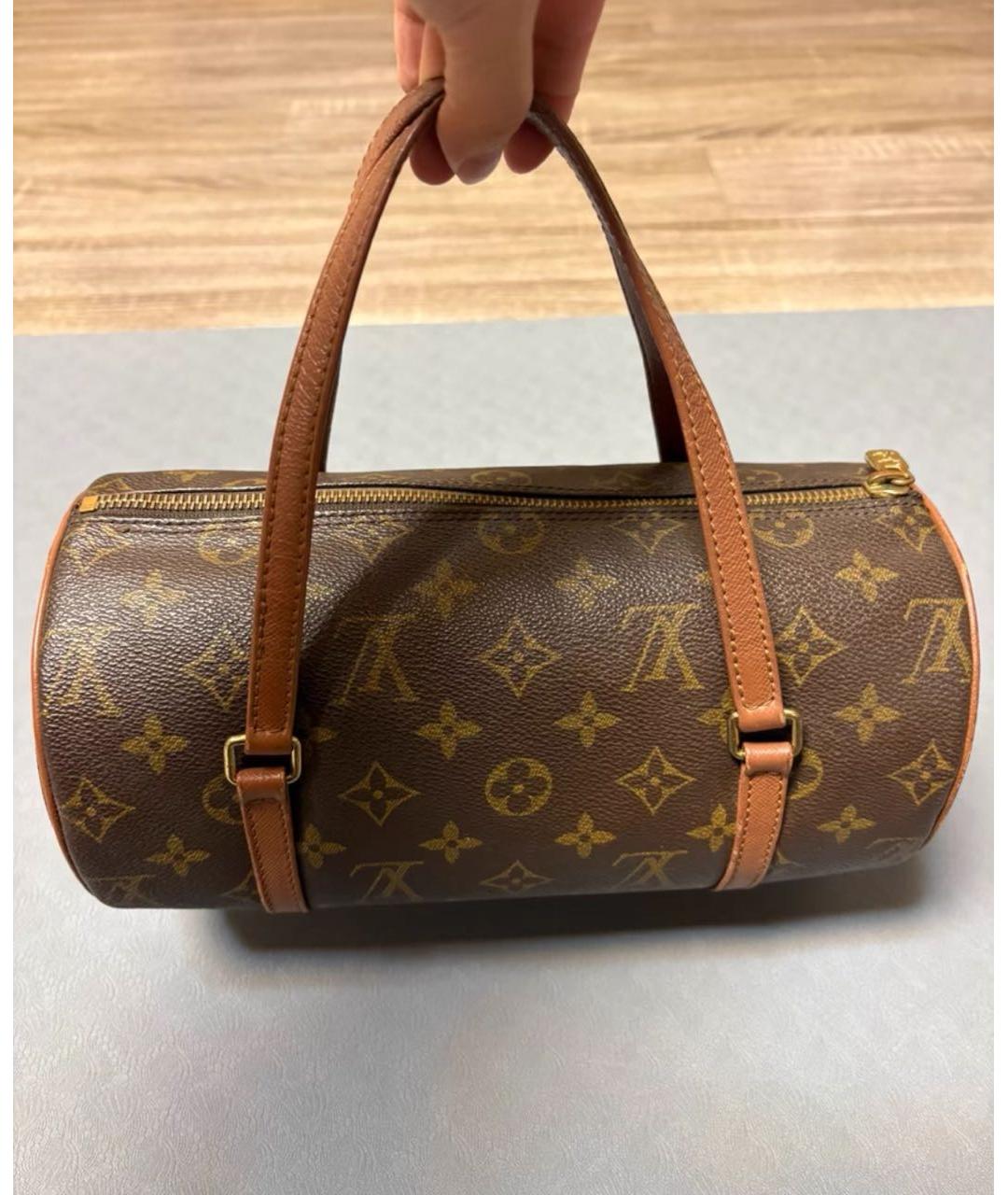 LOUIS VUITTON Коричневая сумка с короткими ручками, фото 5