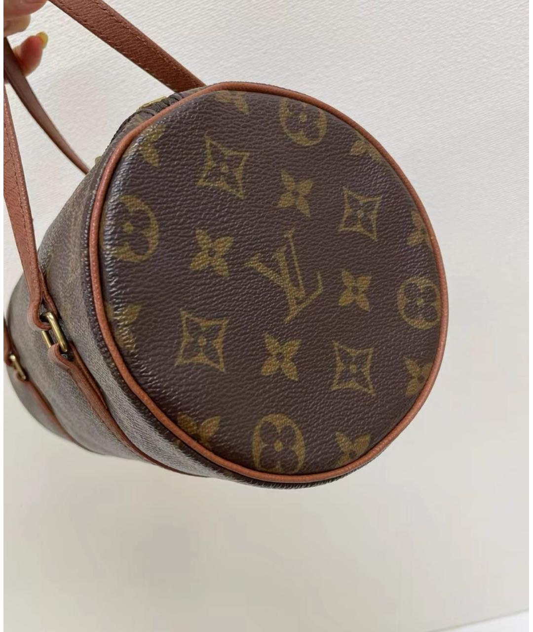 LOUIS VUITTON Коричневая сумка с короткими ручками, фото 3