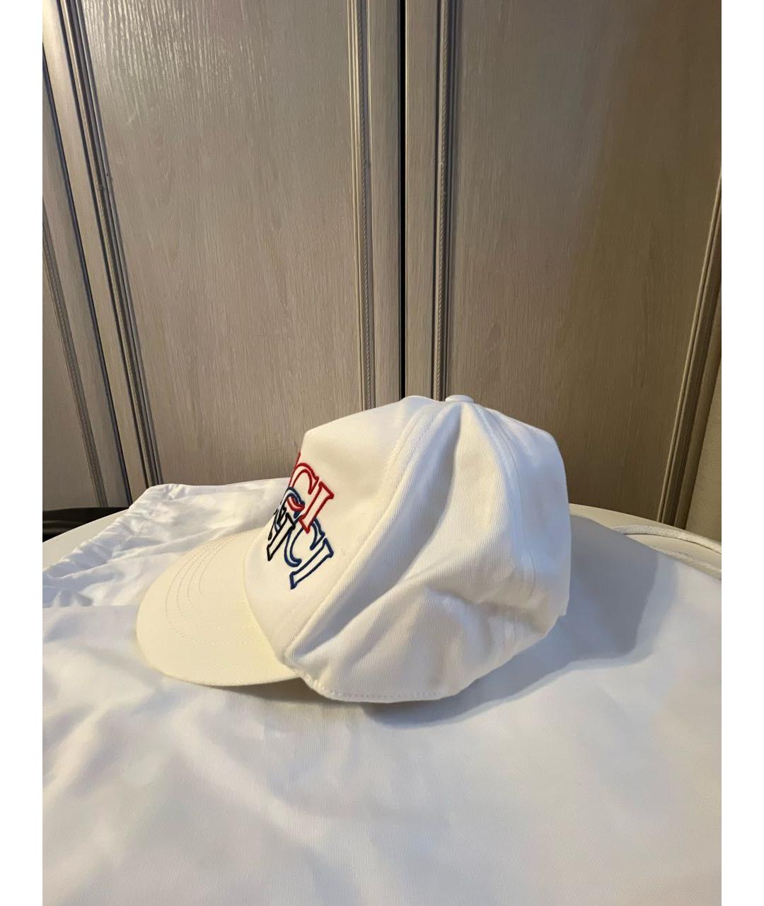 GUCCI Белая хлопковая кепка, фото 3