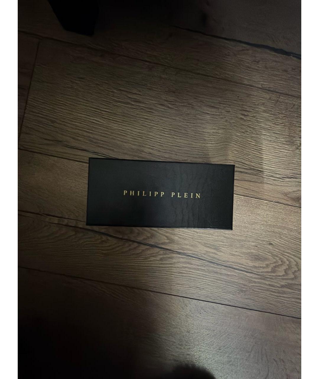 PHILIPP PLEIN Белые пластиковые солнцезащитные очки, фото 4
