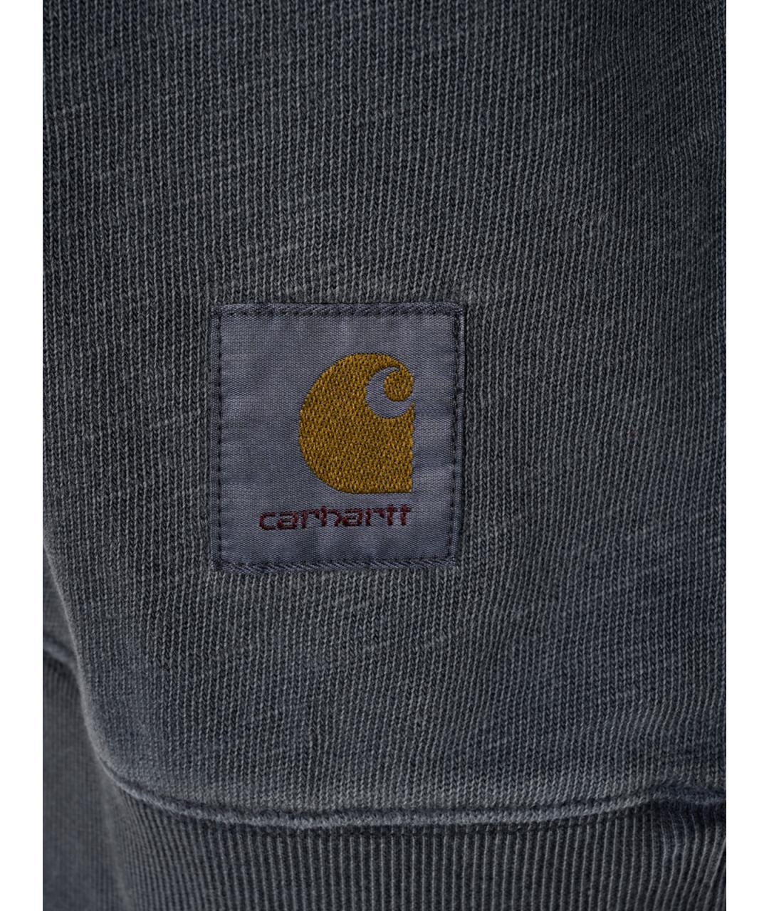 CARHARTT WIP Серое хлопковое поло с длинным рукавом, фото 3