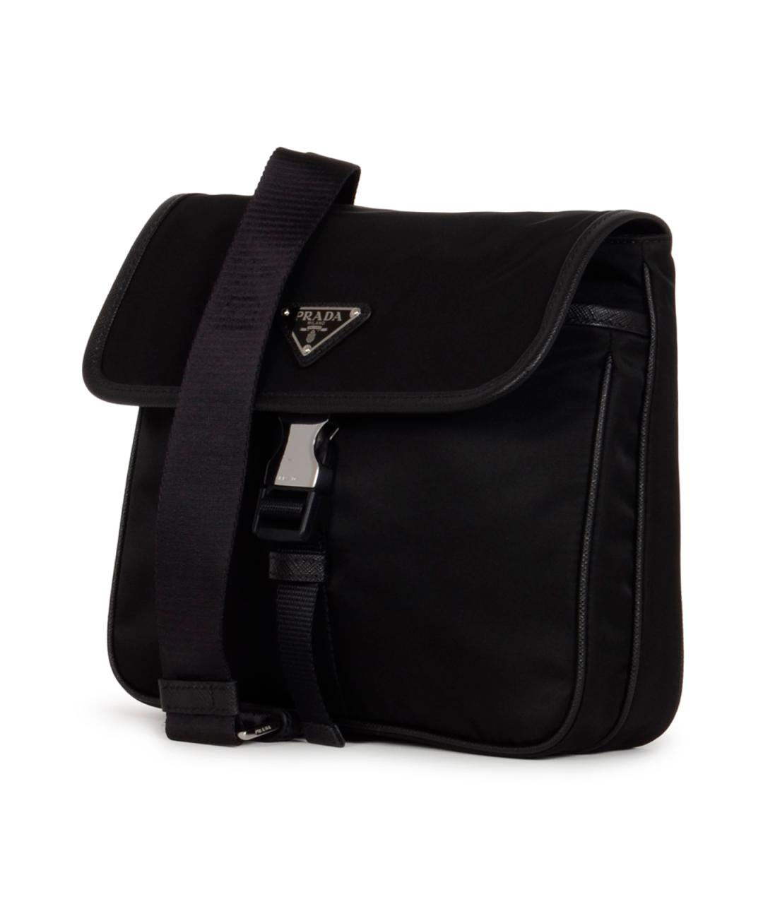 PRADA Черная синтетическая сумка на плечо, фото 2