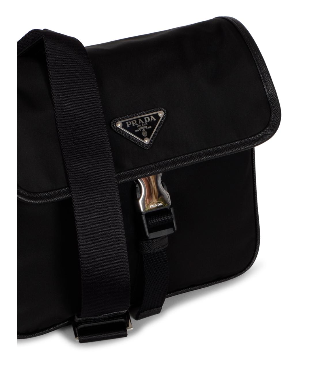 PRADA Черная синтетическая сумка на плечо, фото 4