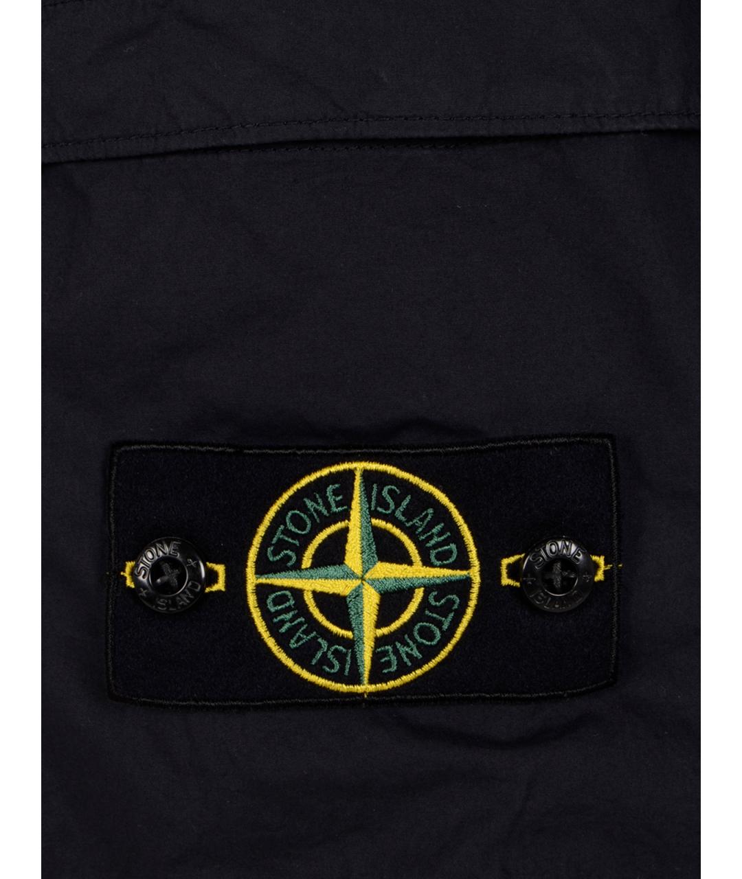 STONE ISLAND Синие хлопковые шорты, фото 3