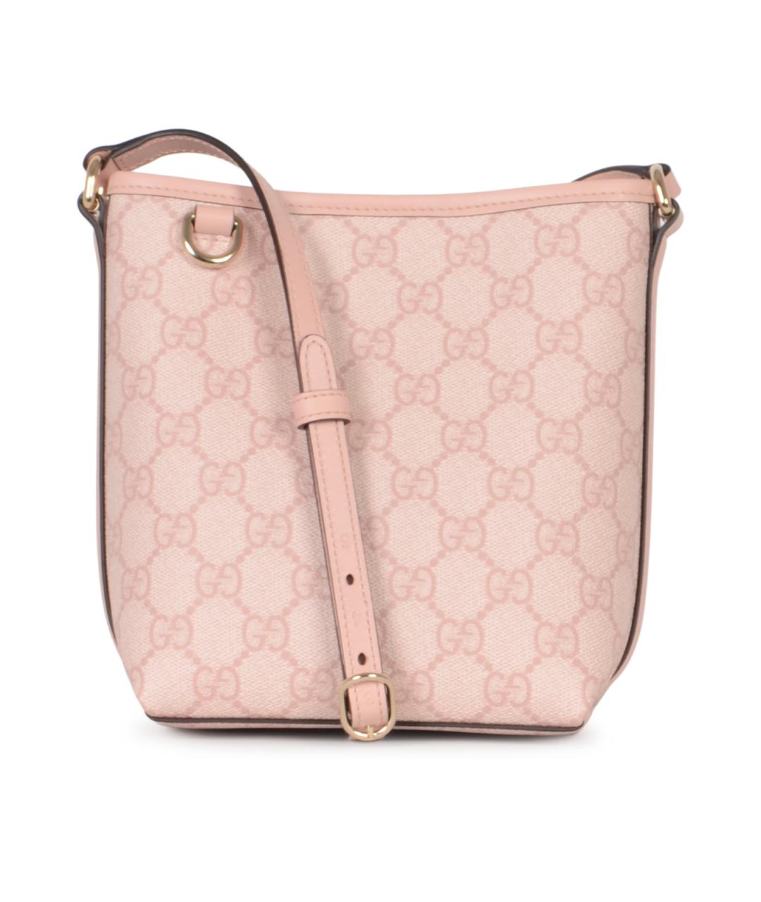 GUCCI Розовая синтетическая сумка через плечо, фото 1