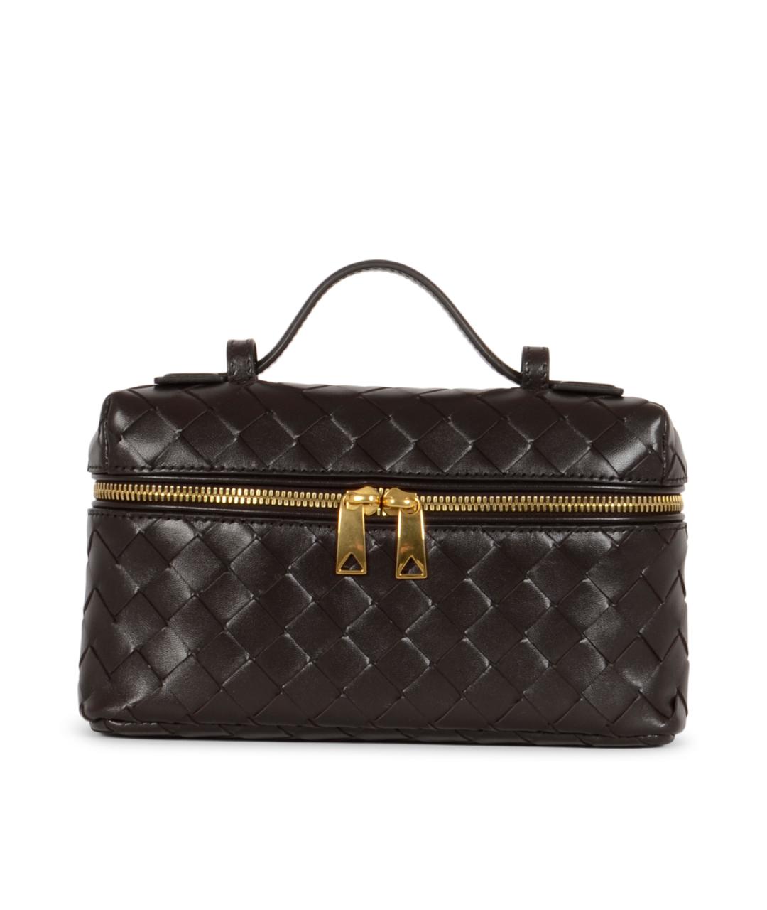 BOTTEGA VENETA Коричневая кожаная сумка через плечо, фото 1