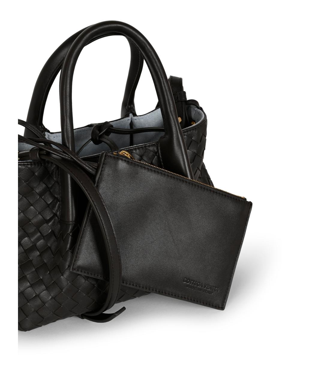 BOTTEGA VENETA Коричневая кожаная сумка тоут, фото 7