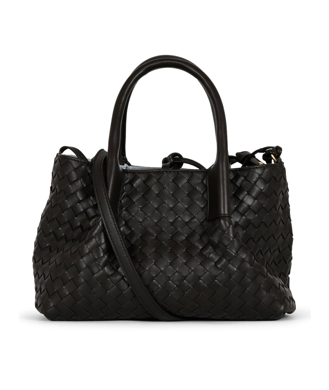 BOTTEGA VENETA Коричневая кожаная сумка тоут, фото 5