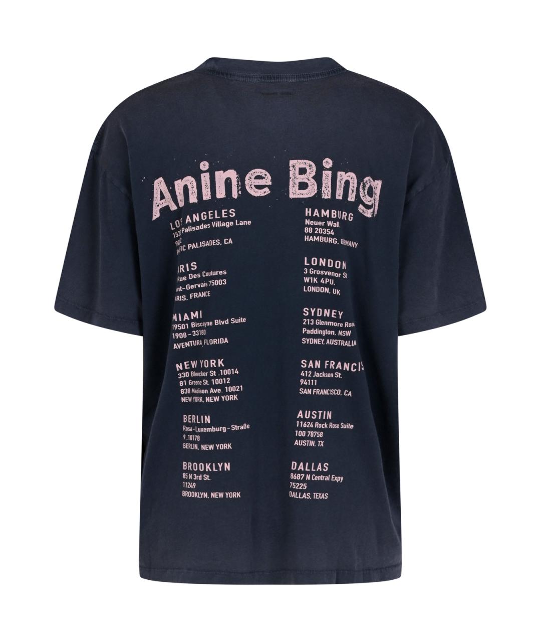 ANINE BING Мульти хлопковая футболка, фото 2