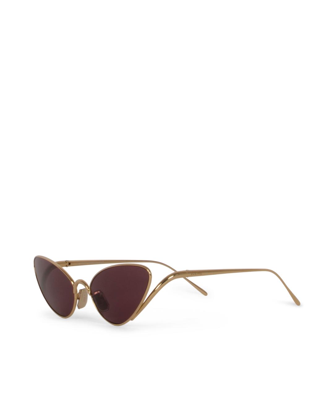 LOEWE Золотые солнцезащитные очки, фото 2