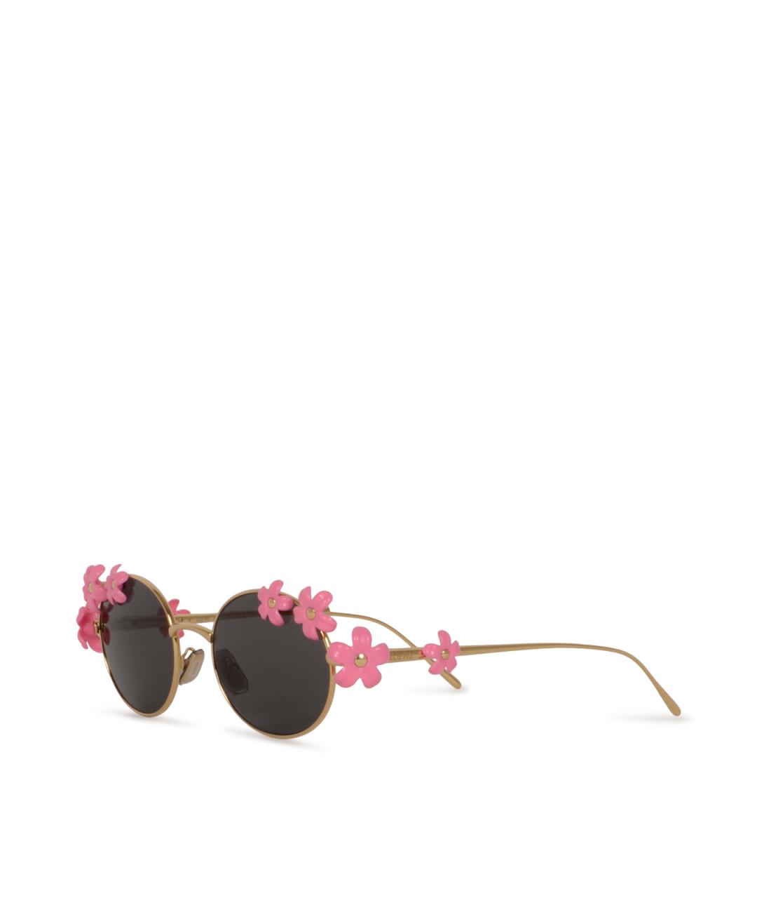 LOEWE Золотые солнцезащитные очки, фото 2