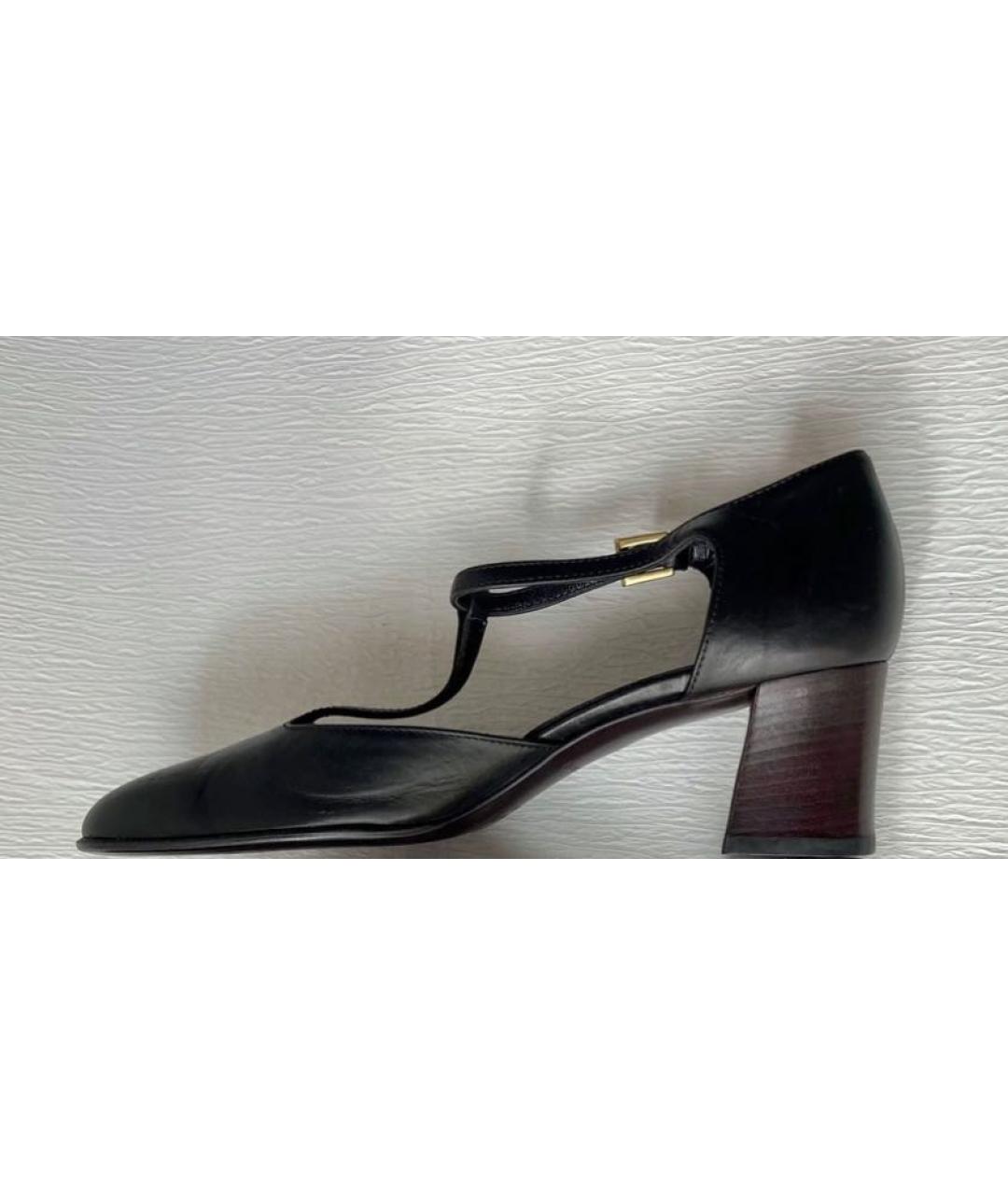 GUCCI Черные кожаные туфли, фото 7