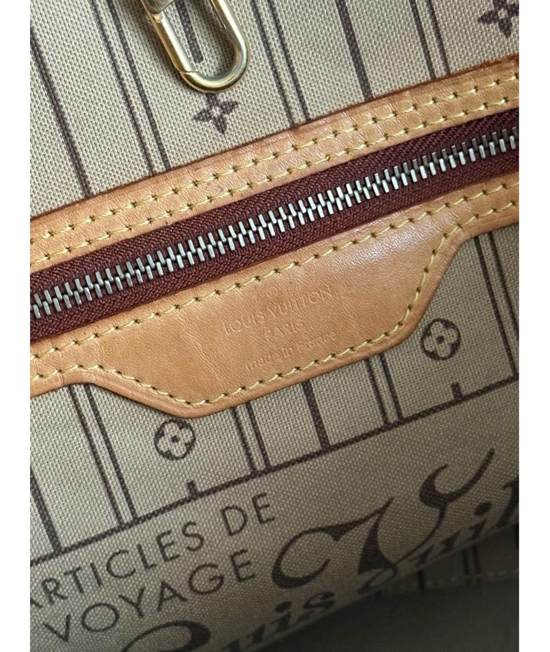 LOUIS VUITTON Коричневая сумка тоут, фото 6