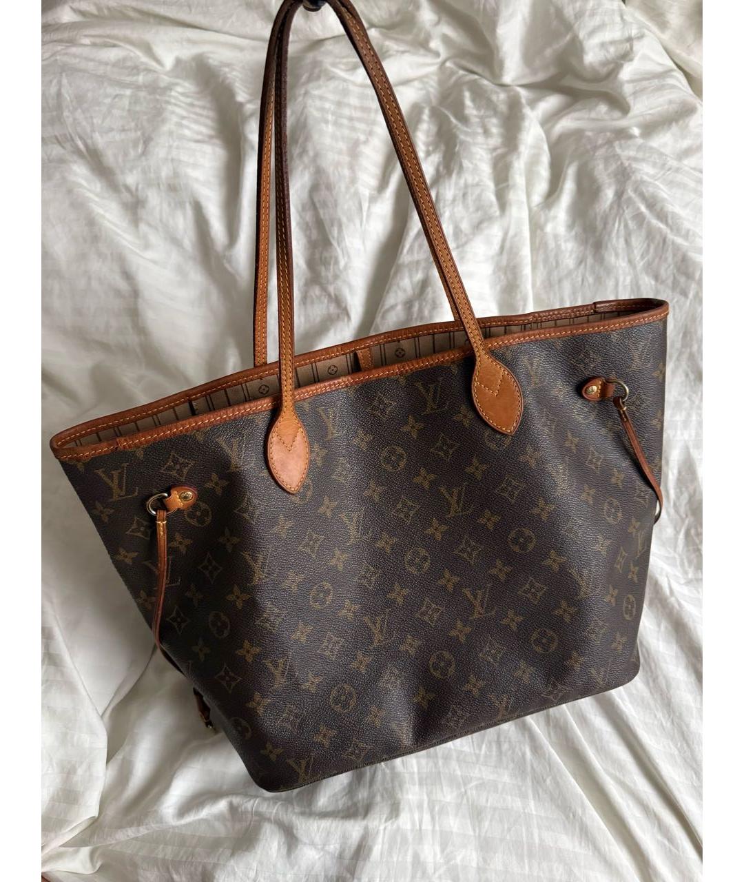 LOUIS VUITTON Коричневая сумка тоут, фото 9