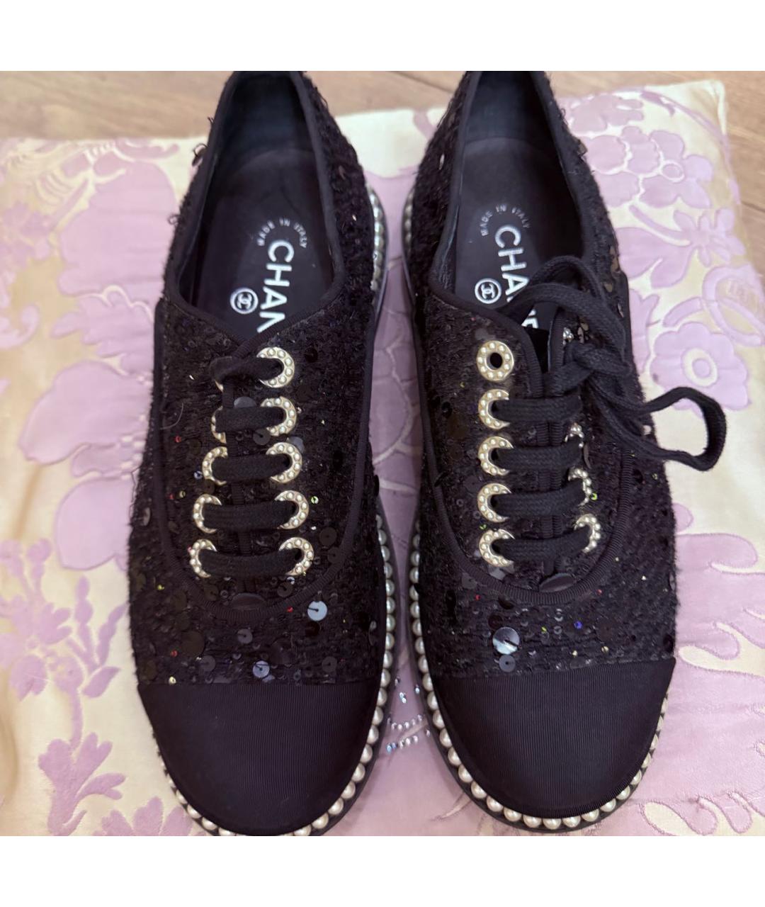 CHANEL Черные туфли, фото 2