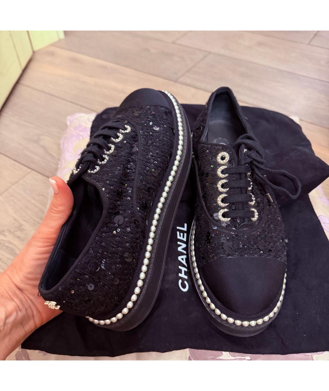 CHANEL Черные туфли, фото 5