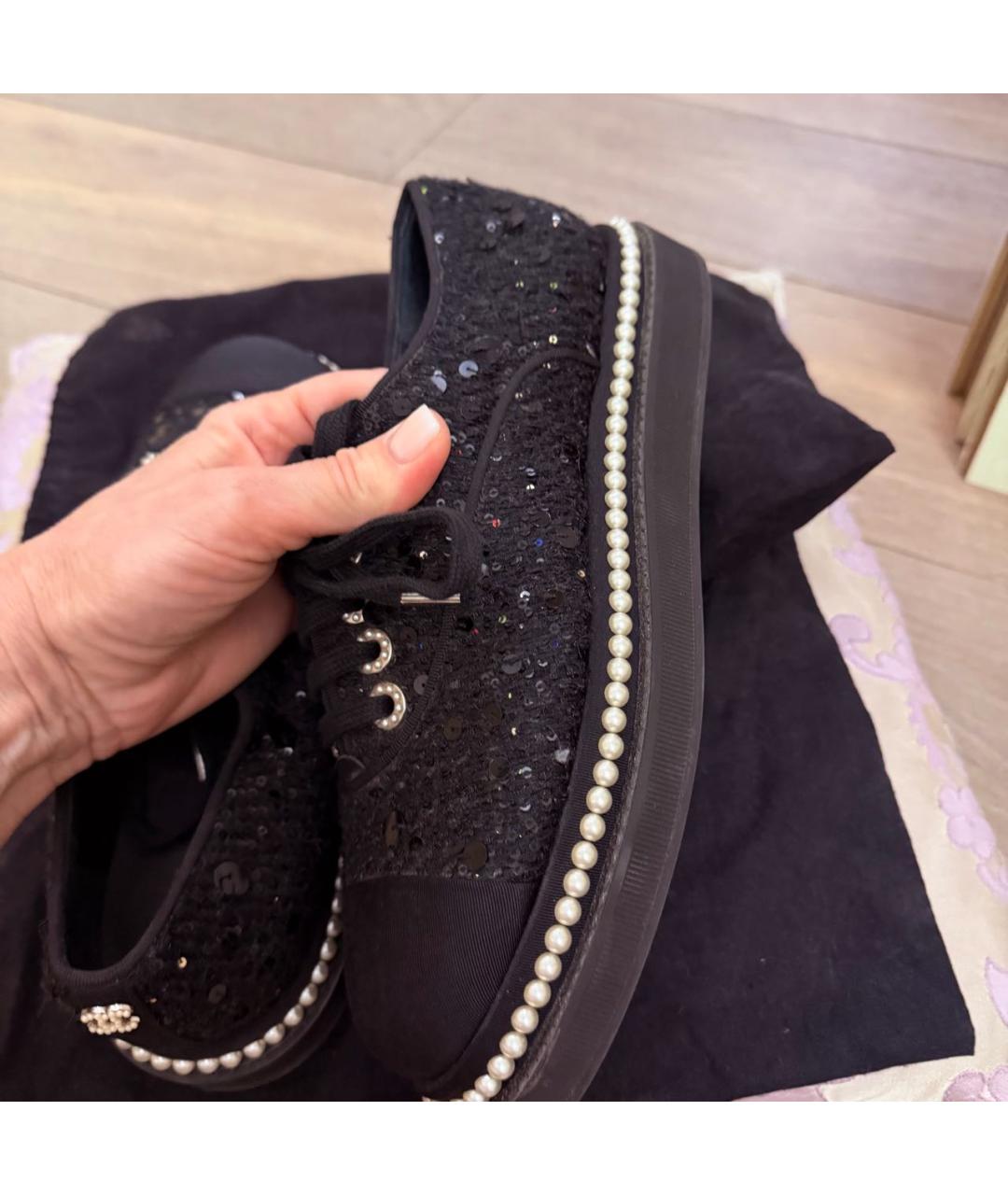 CHANEL Черные туфли, фото 6