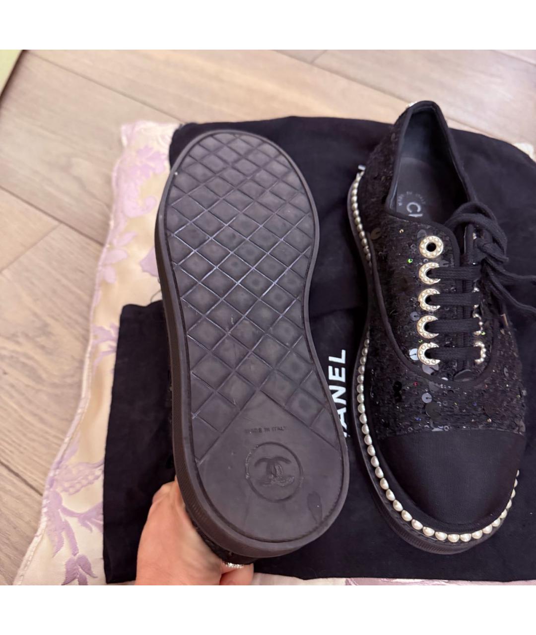CHANEL Черные туфли, фото 4