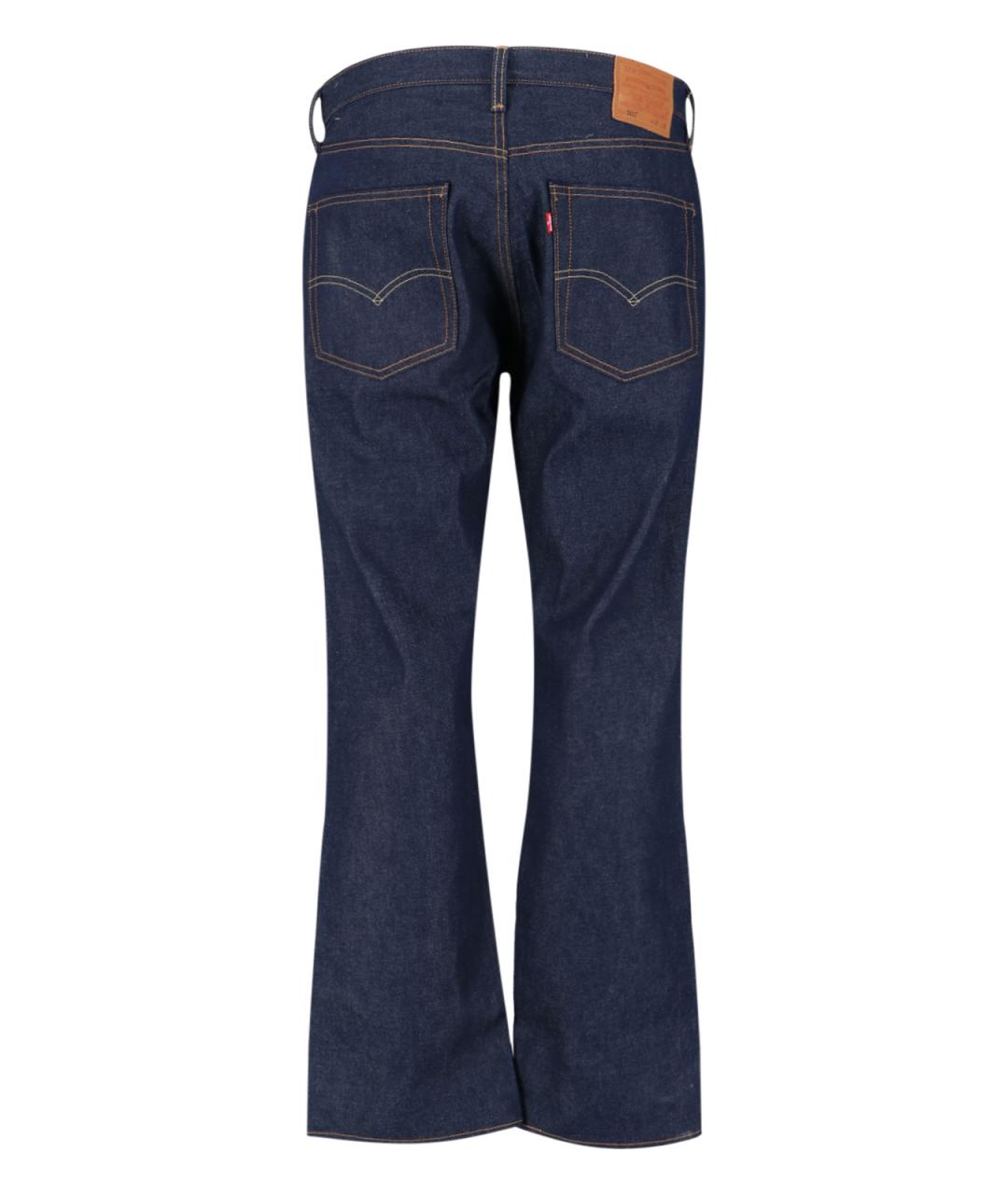 LEVI'S Синие хлопковые прямые джинсы, фото 2