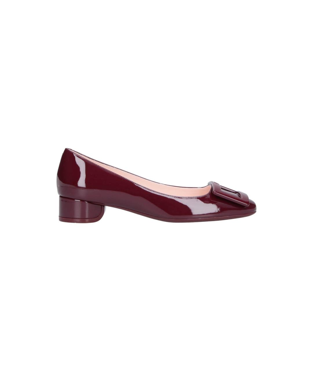 ROGER VIVIER Красные кожаные балетки, фото 1