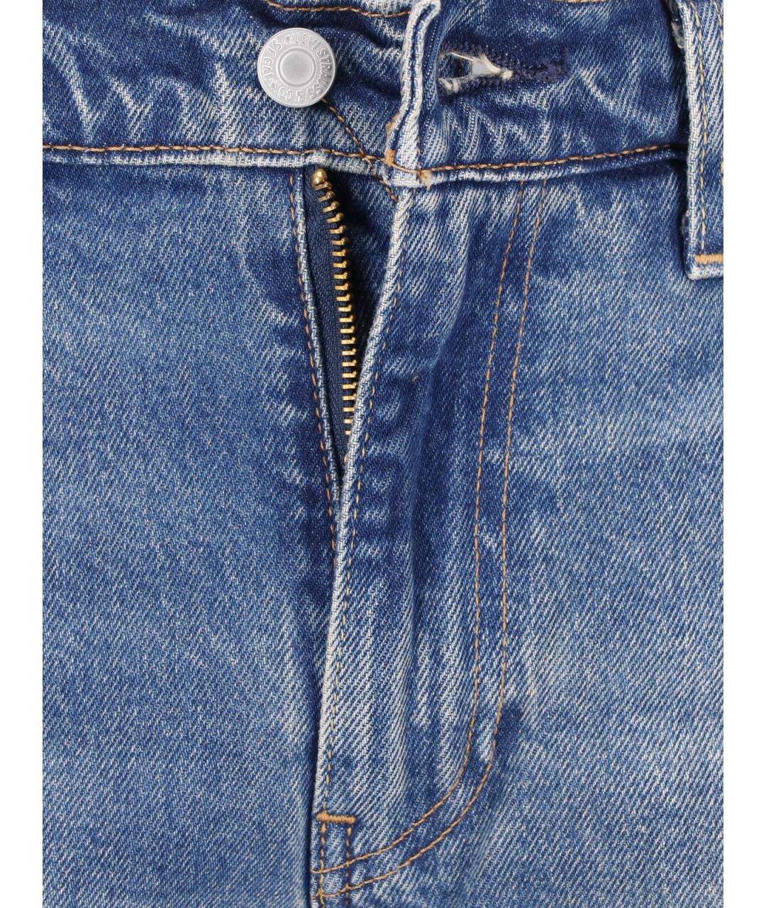 LEVI'S Голубые хлопковые джинсы, фото 5
