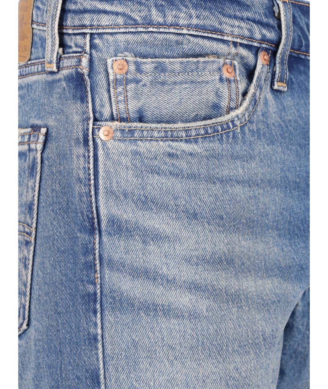LEVI'S Голубые хлопковые джинсы, фото 4
