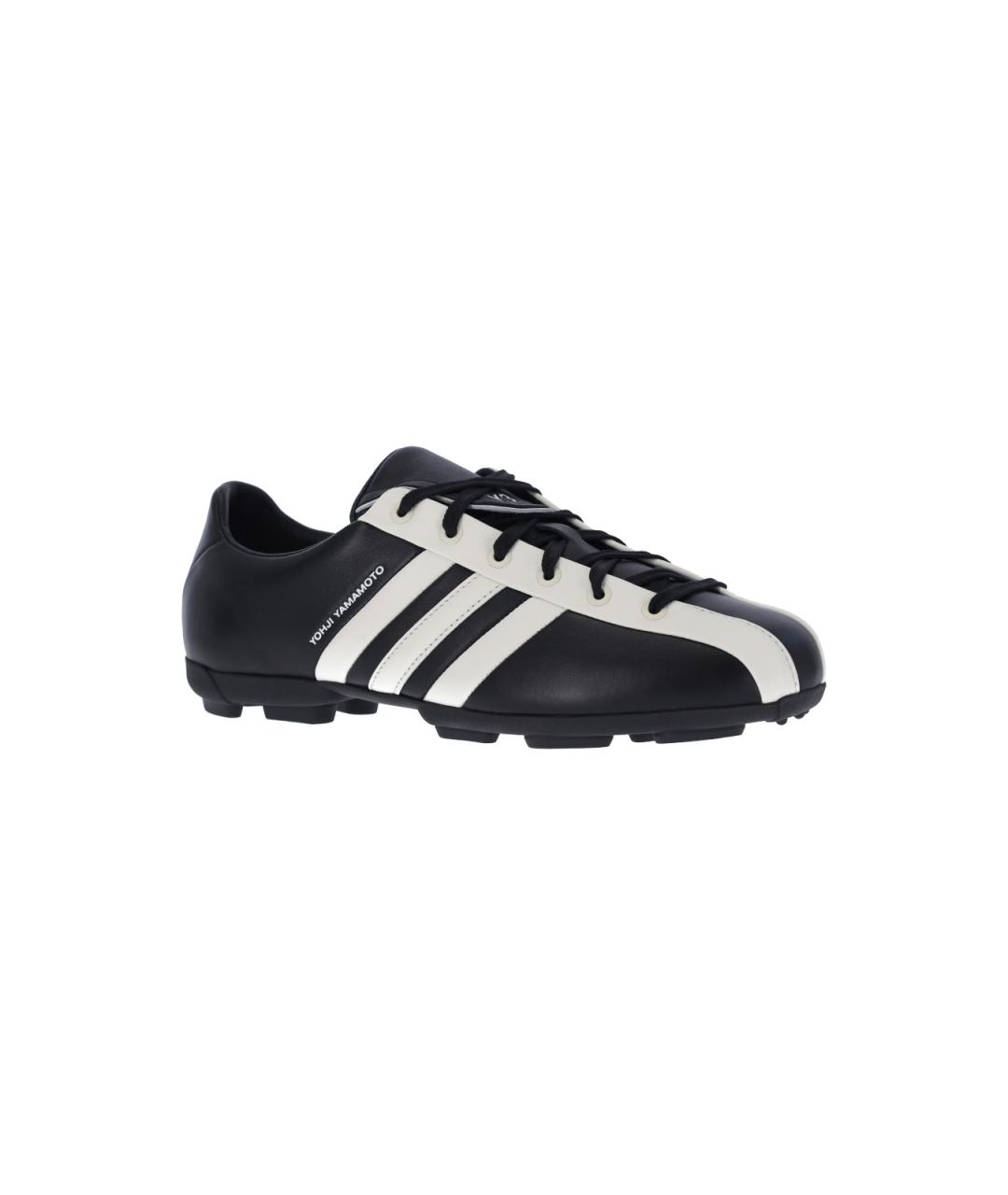 Y-3 Черные кожаные кроссовки, фото 2