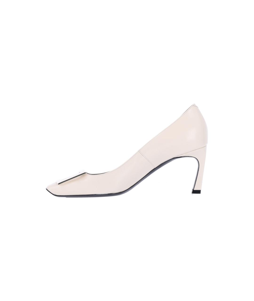 ROGER VIVIER Белые кожаные туфли, фото 3
