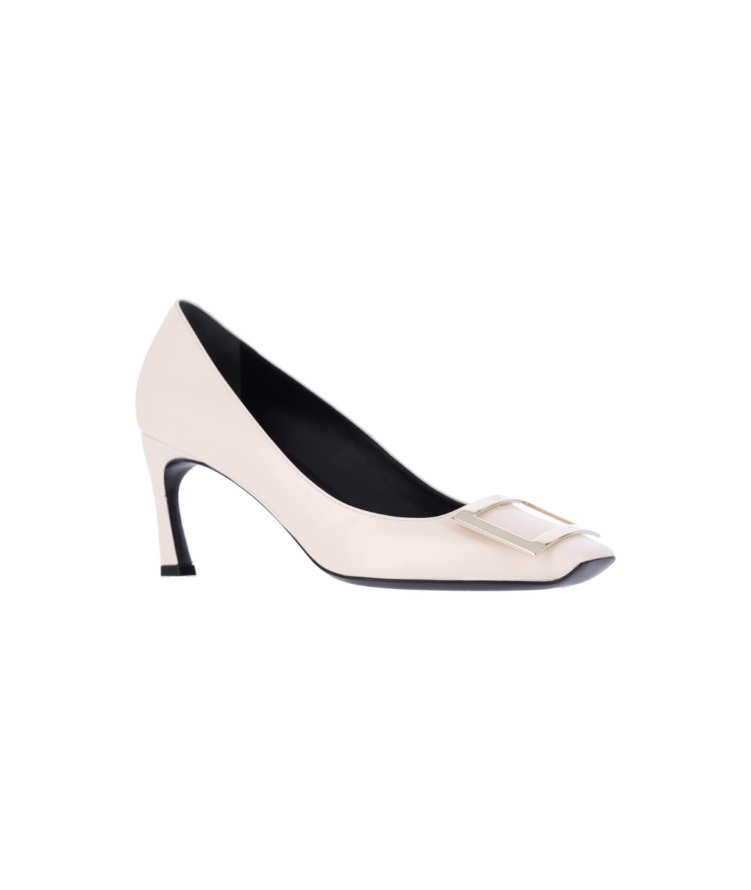 ROGER VIVIER Белые кожаные туфли, фото 2