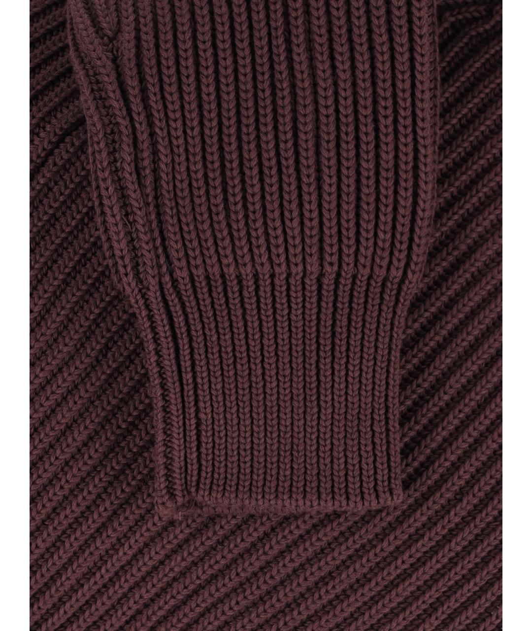 MM6 MAISON MARGIELA Коричневый хлопковый джемпер / свитер, фото 3