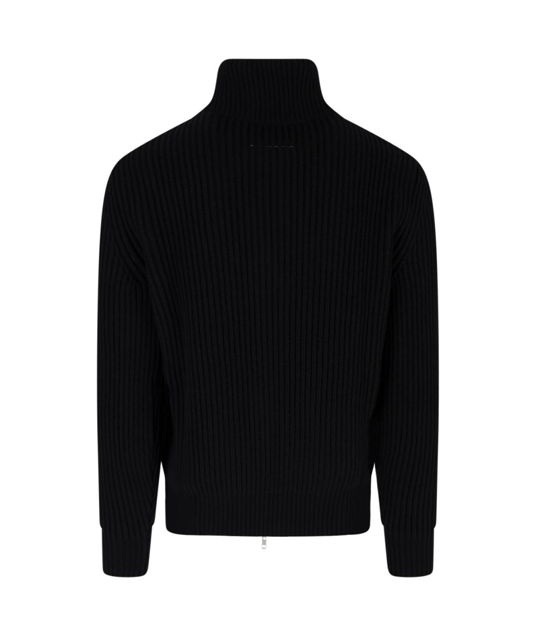 MM6 MAISON MARGIELA Черный шерстяной джемпер / свитер, фото 2