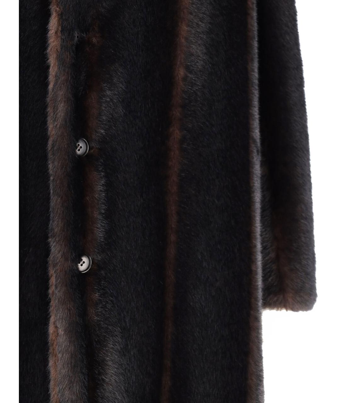 MM6 MAISON MARGIELA Коричневое полиэстеровое пальто, фото 3