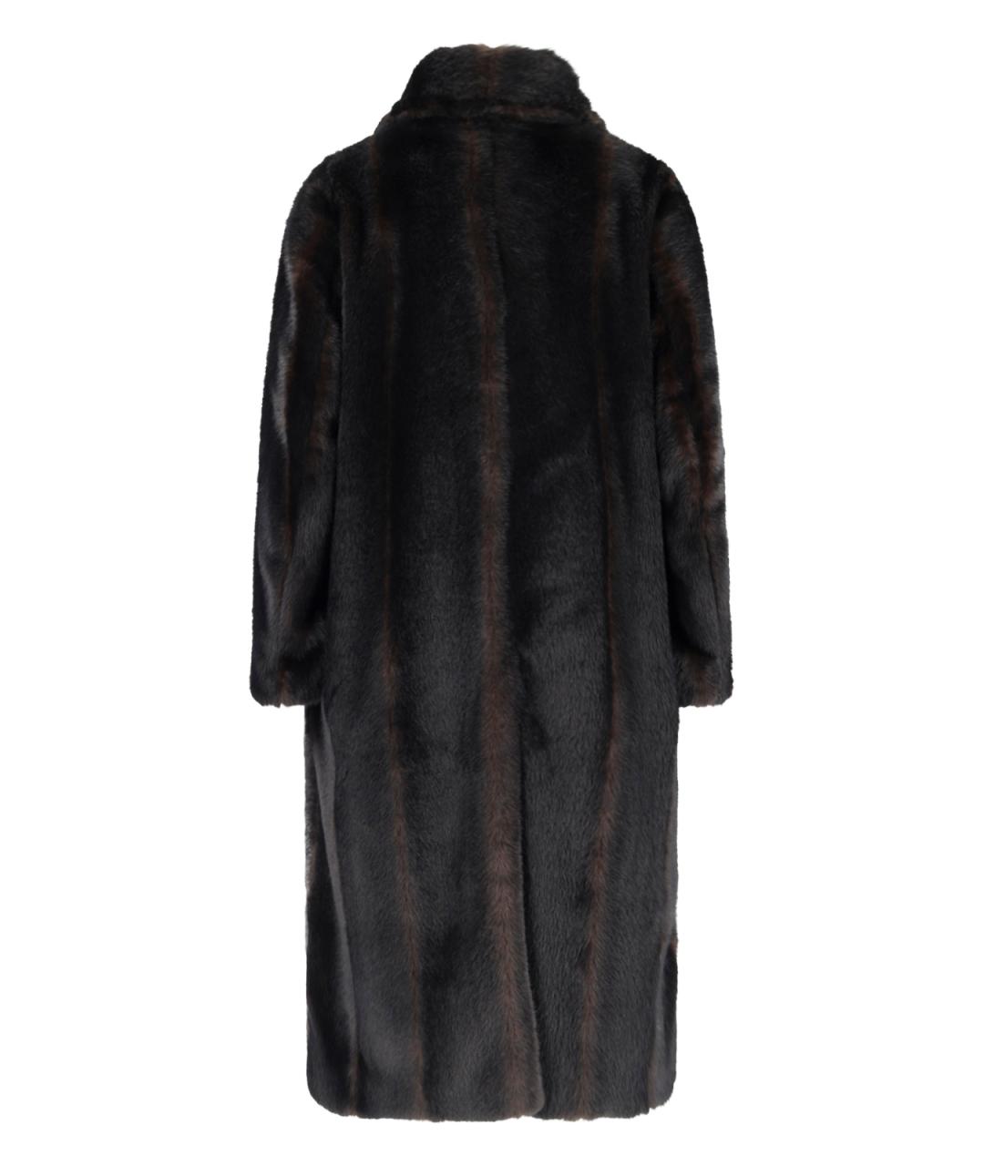 MM6 MAISON MARGIELA Коричневое полиэстеровое пальто, фото 2