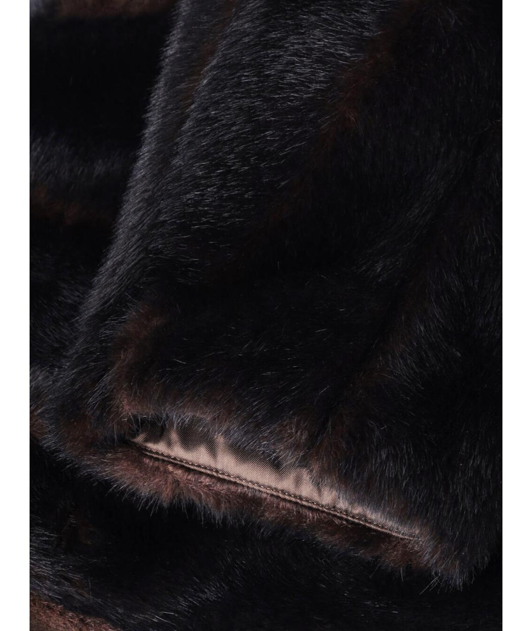 MM6 MAISON MARGIELA Коричневое полиэстеровое пальто, фото 5