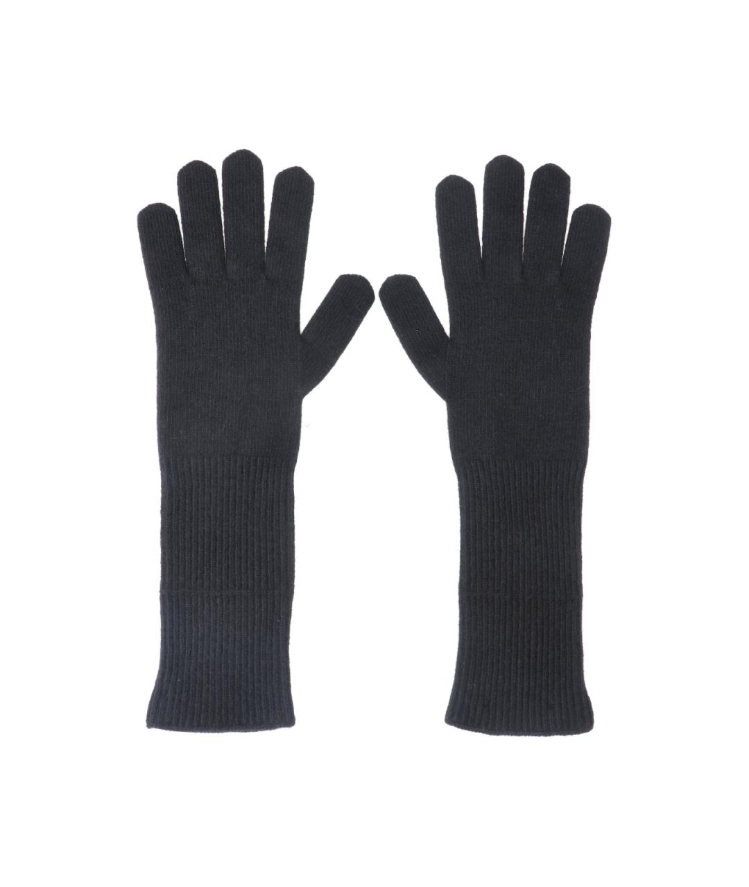 MM6 MAISON MARGIELA Черные шерстяные перчатки, фото 2