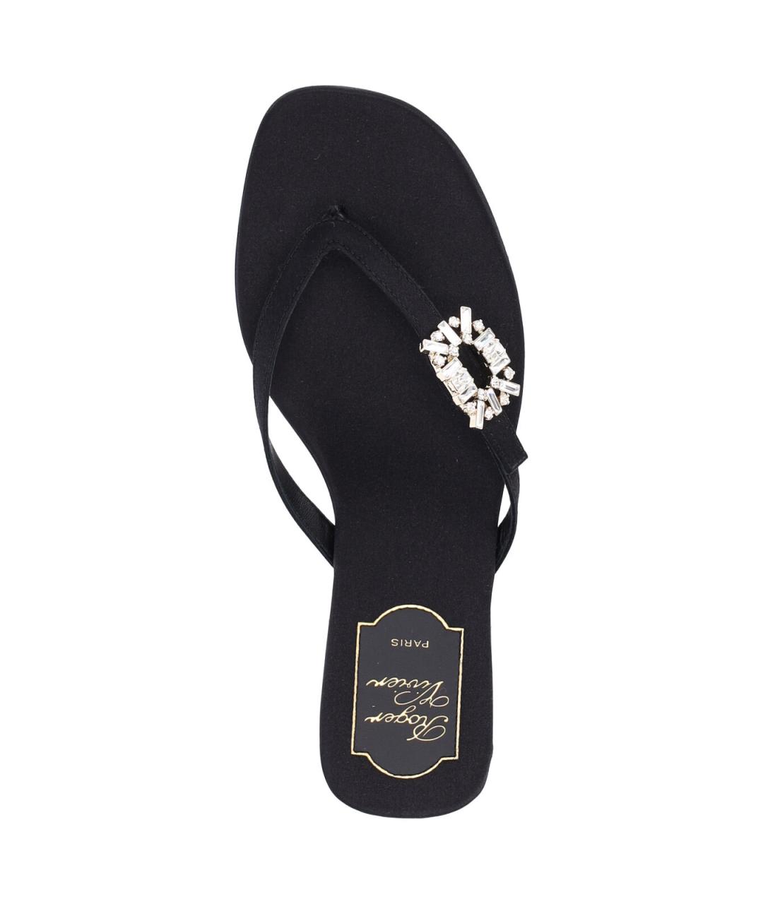 ROGER VIVIER Черные шлепанцы, фото 5