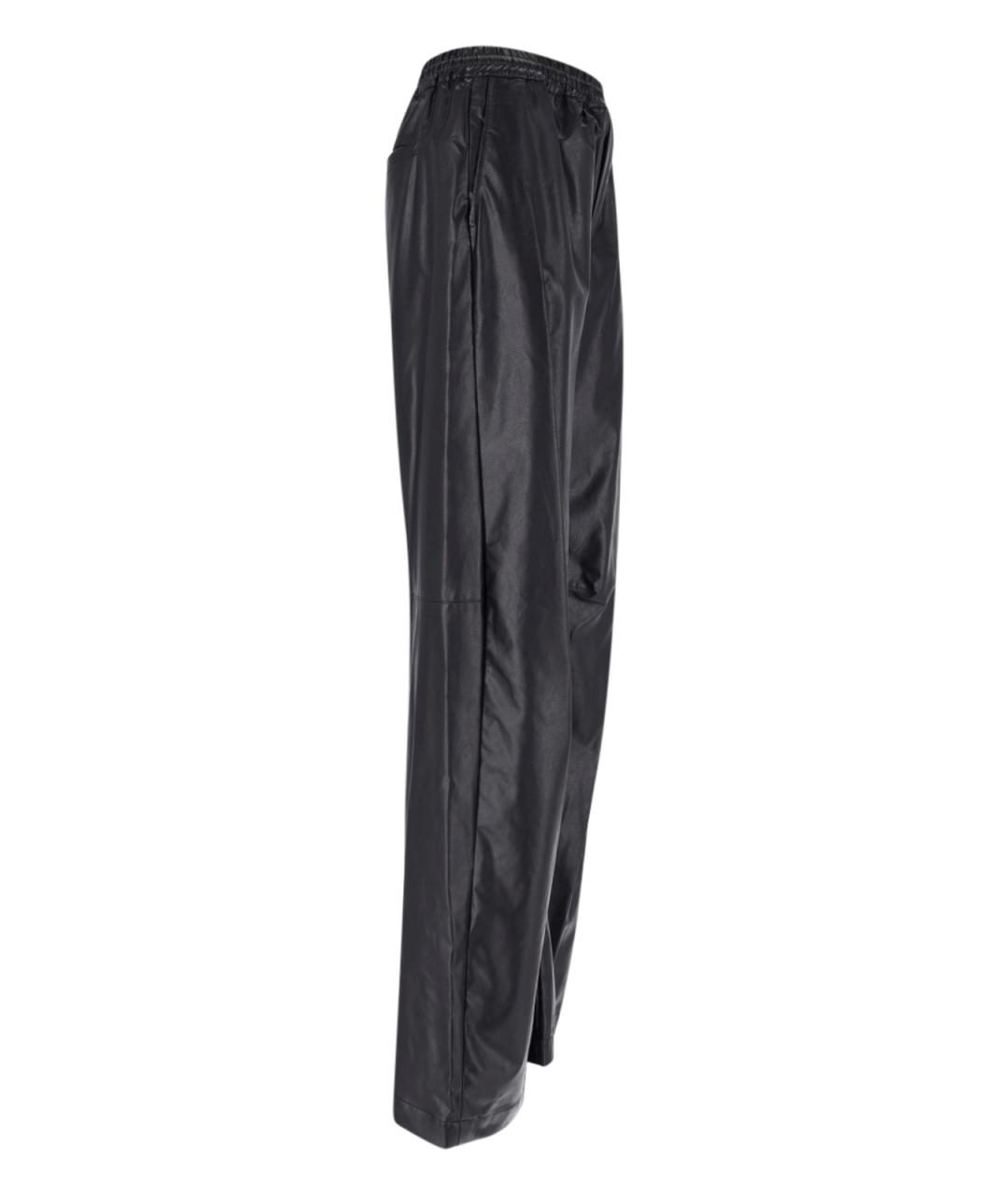 MM6 MAISON MARGIELA Черные вискозные прямые брюки, фото 2