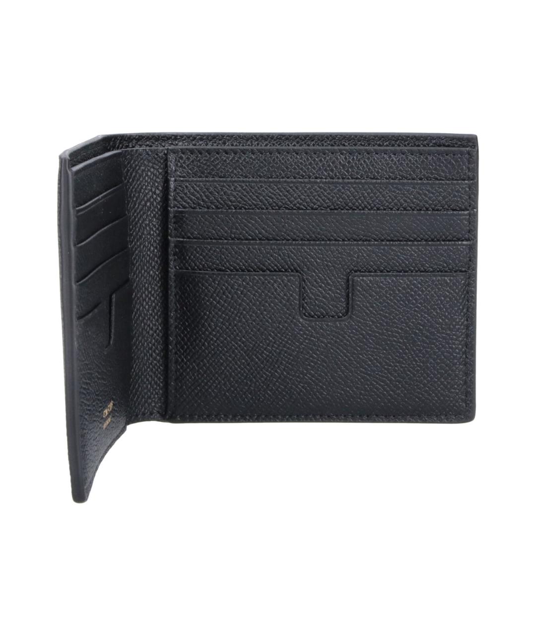 TOM FORD Черный кожаный кошелек, фото 4