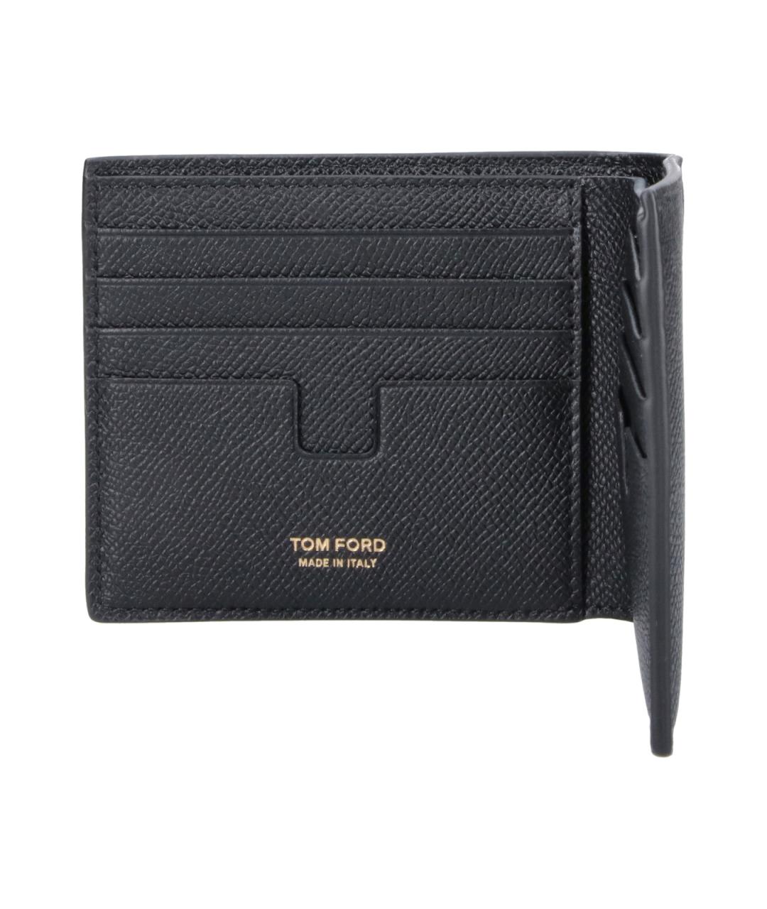 TOM FORD Черный кожаный кошелек, фото 5
