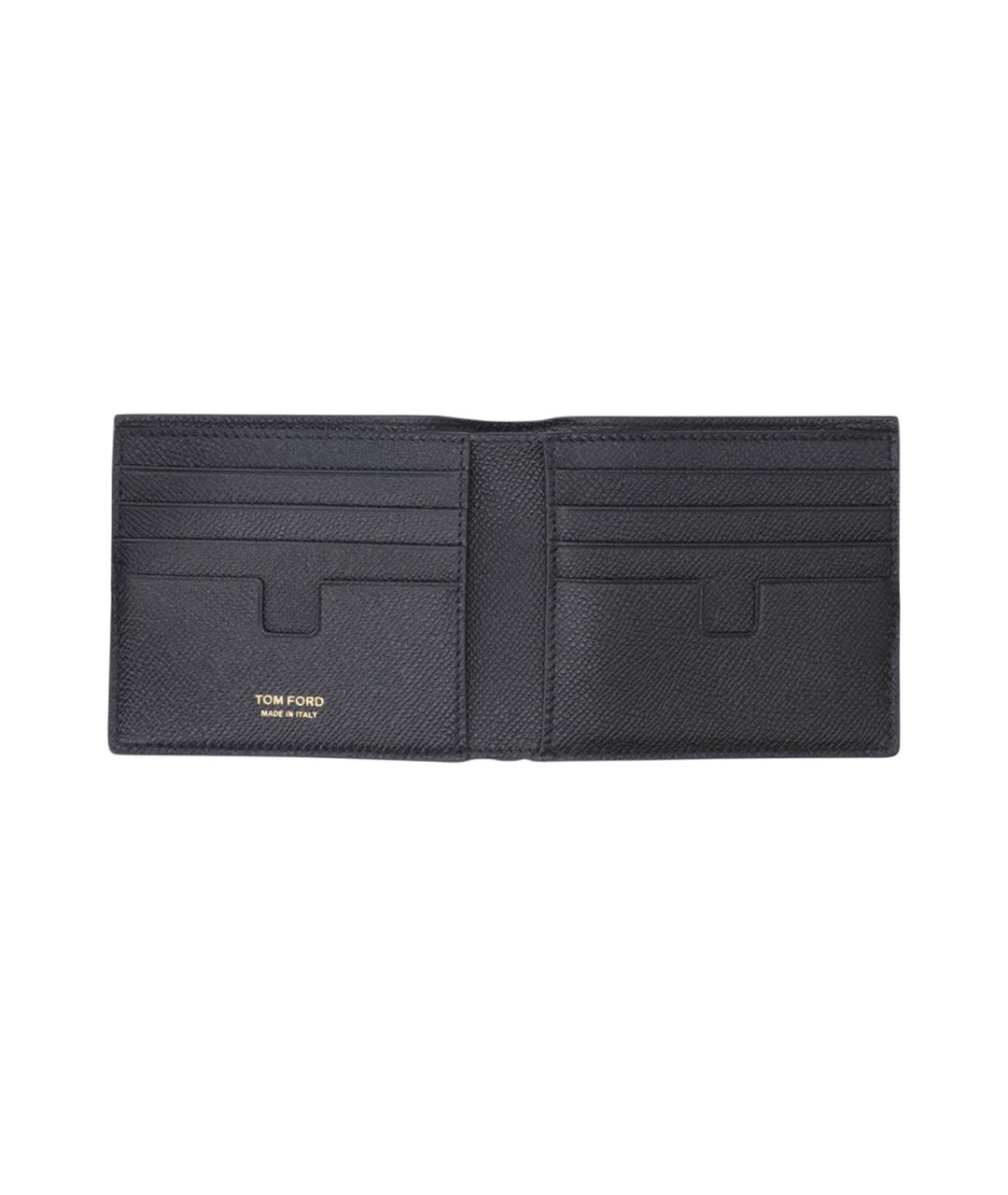 TOM FORD Черный кожаный кошелек, фото 2