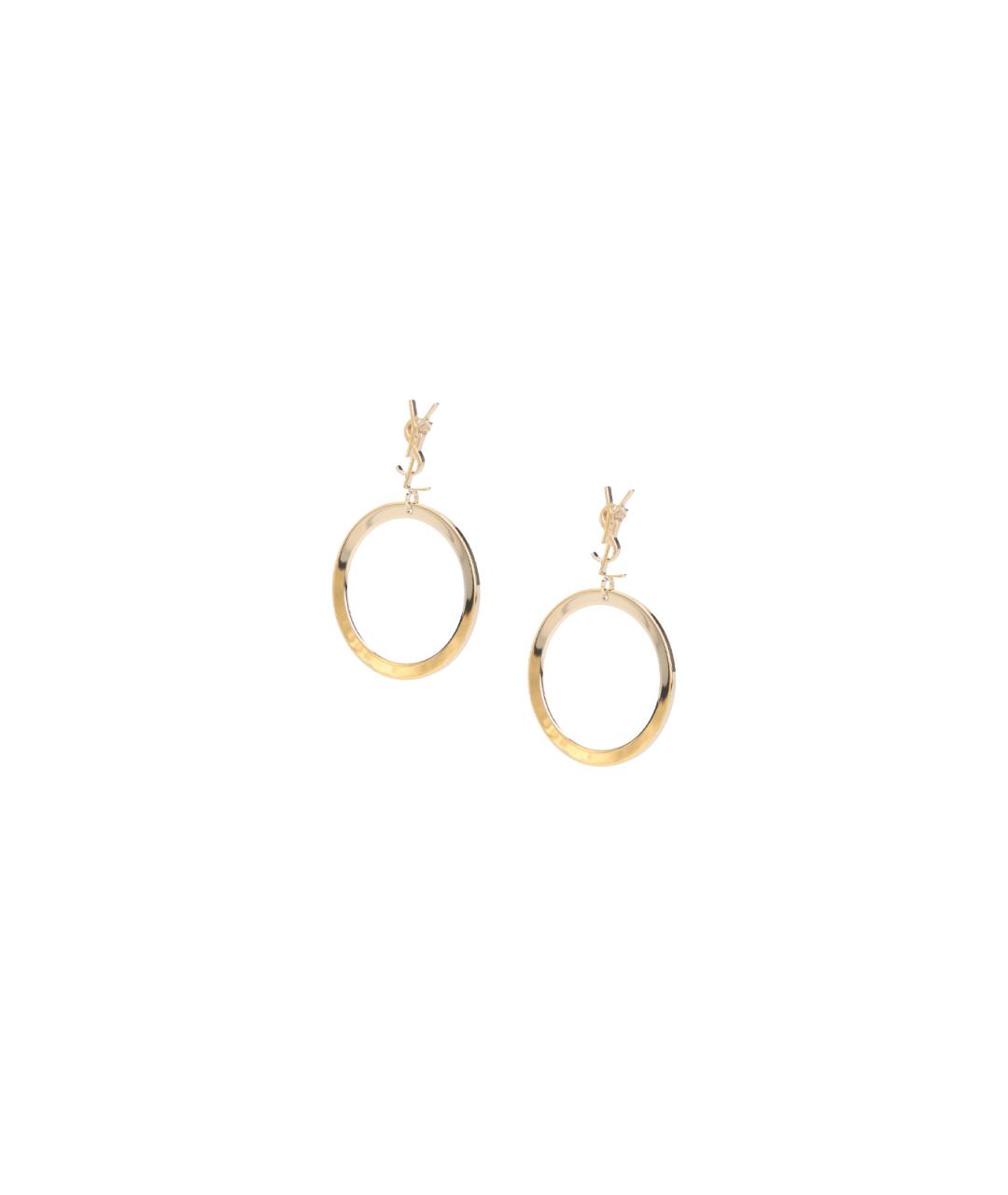 SAINT LAURENT Золотые серьги, фото 1