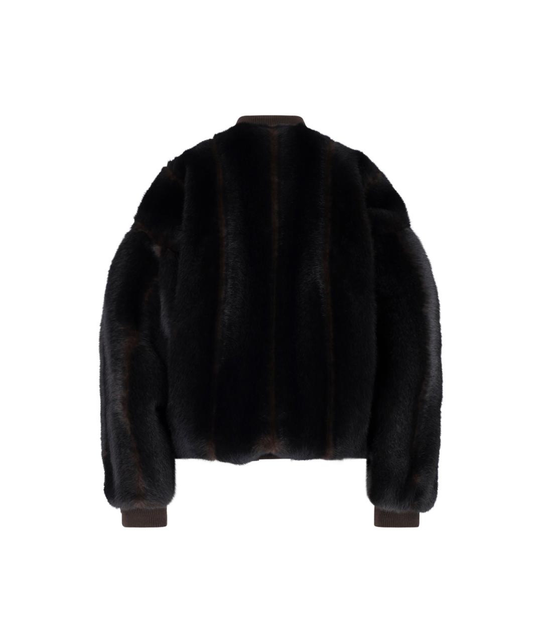 MM6 MAISON MARGIELA Коричневая полиэстеровая куртка, фото 2