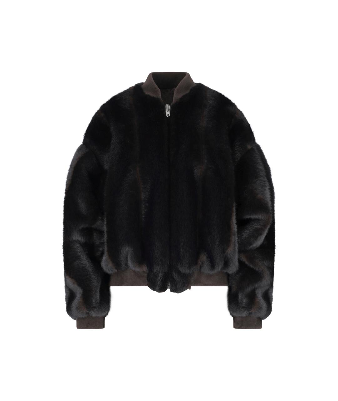 MM6 MAISON MARGIELA Коричневая полиэстеровая куртка, фото 1
