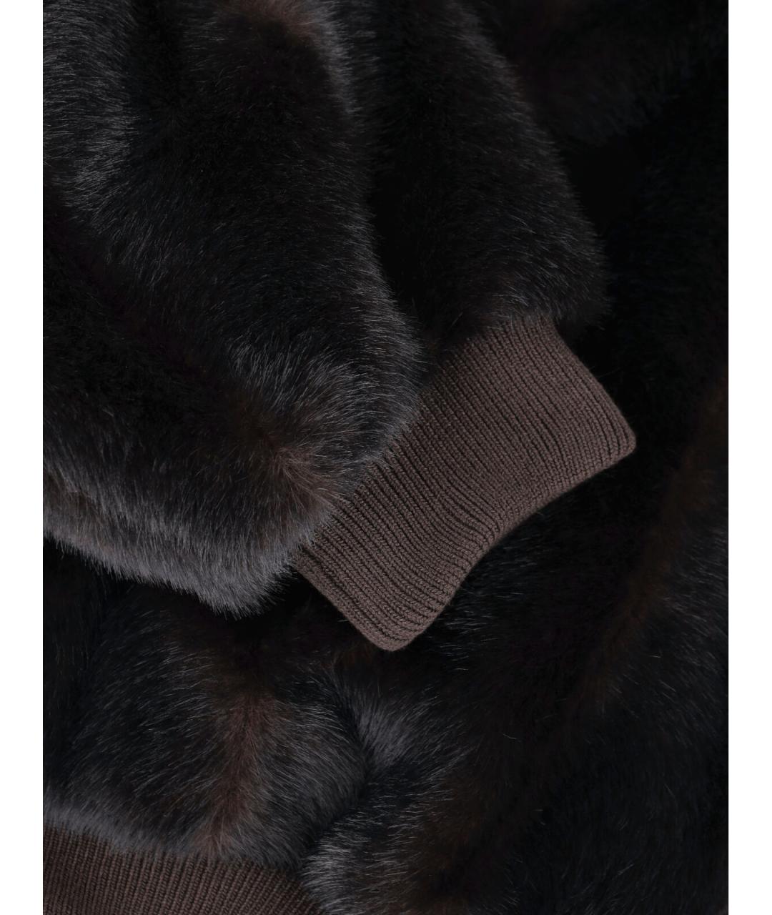 MM6 MAISON MARGIELA Коричневая полиэстеровая куртка, фото 5