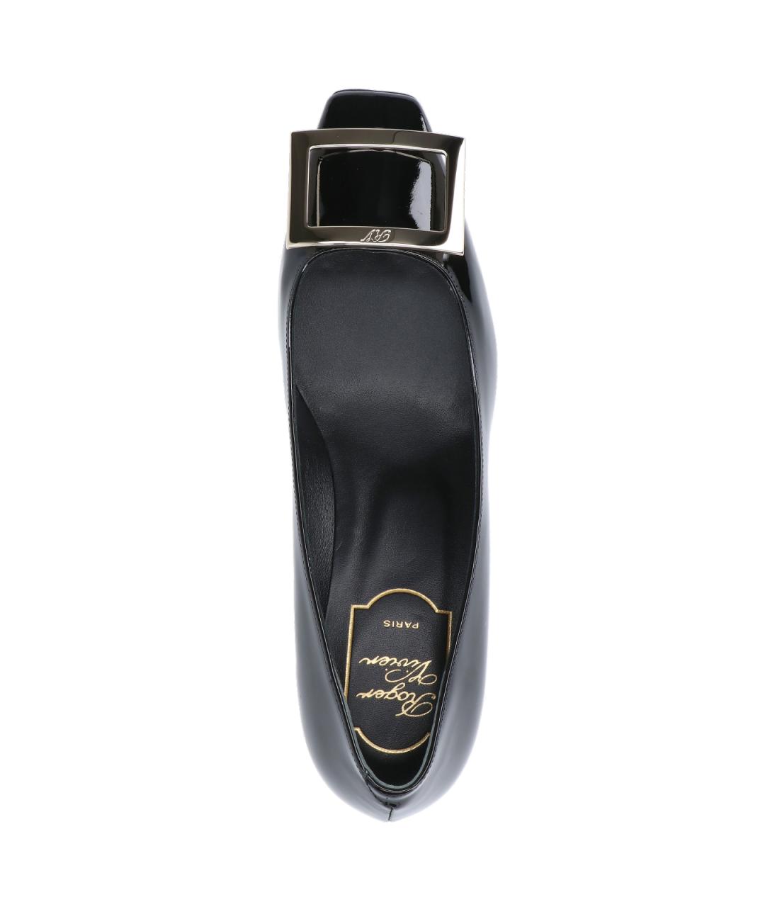 ROGER VIVIER Черные кожаные туфли, фото 5