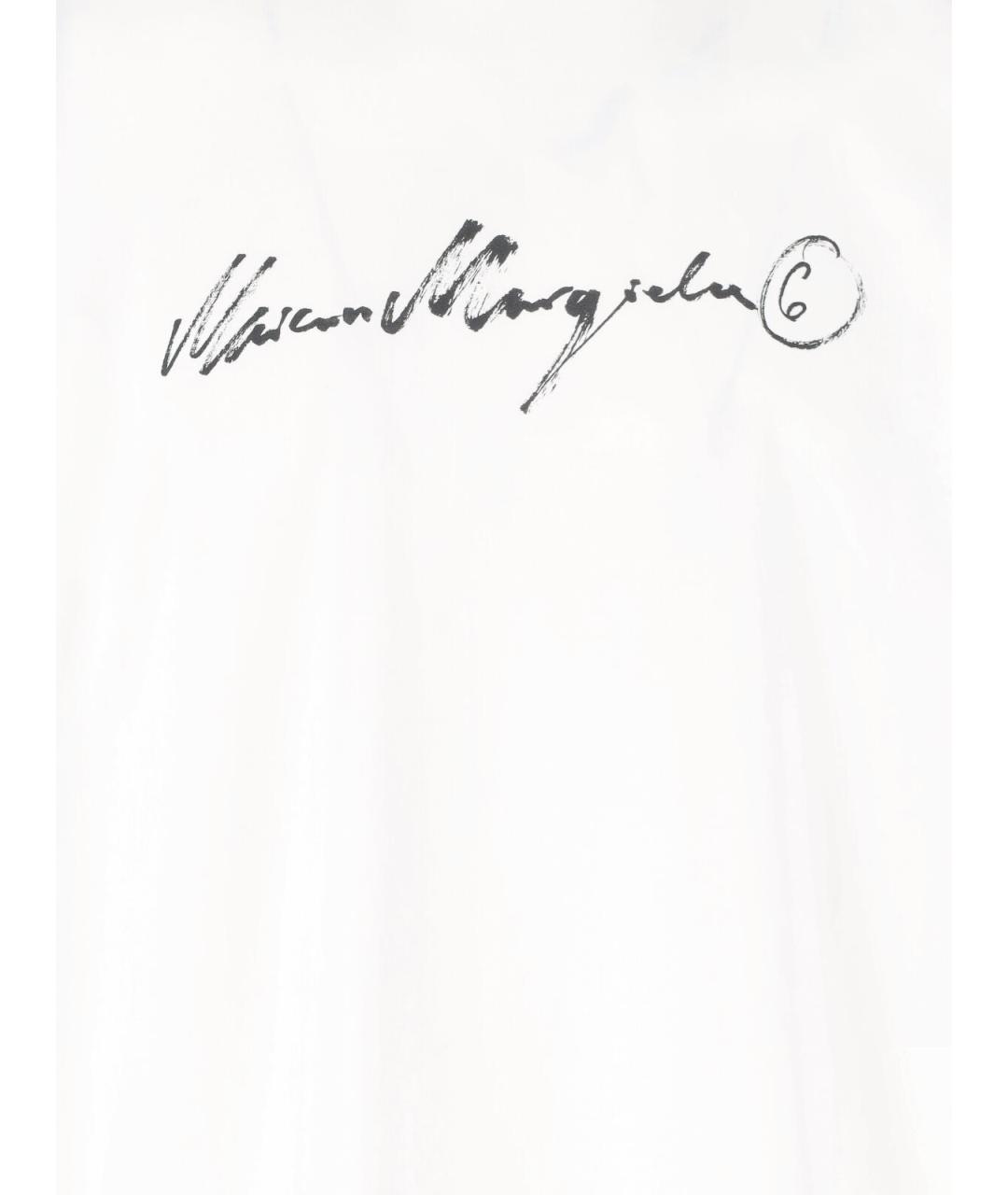 MM6 MAISON MARGIELA Белая хлопковая футболка, фото 3