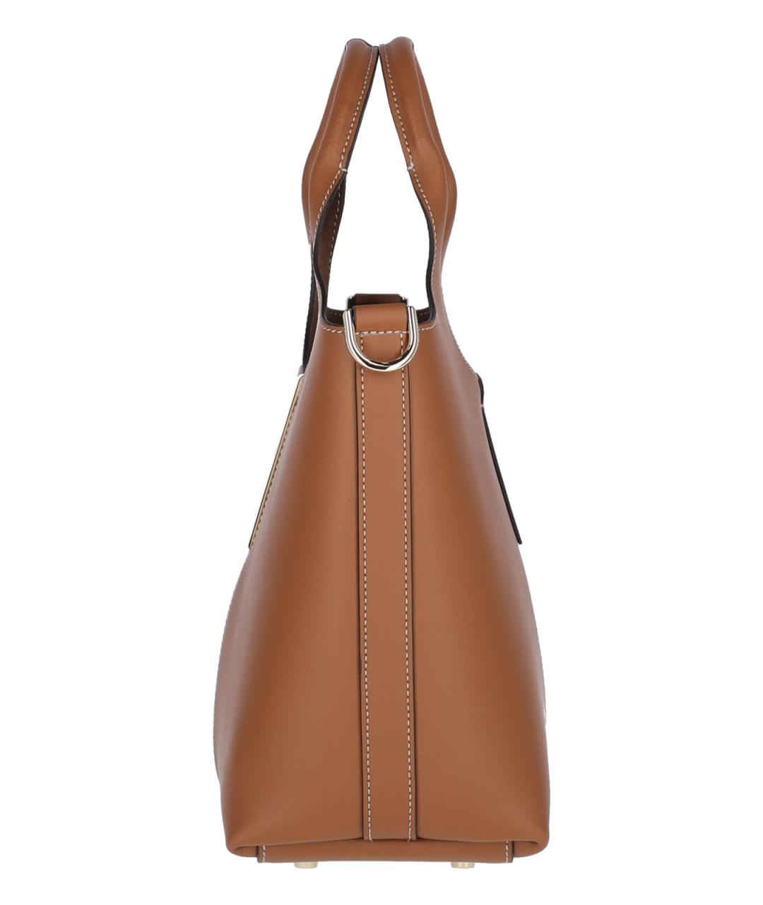 TOD'S Коричневая кожаная сумка тоут, фото 5